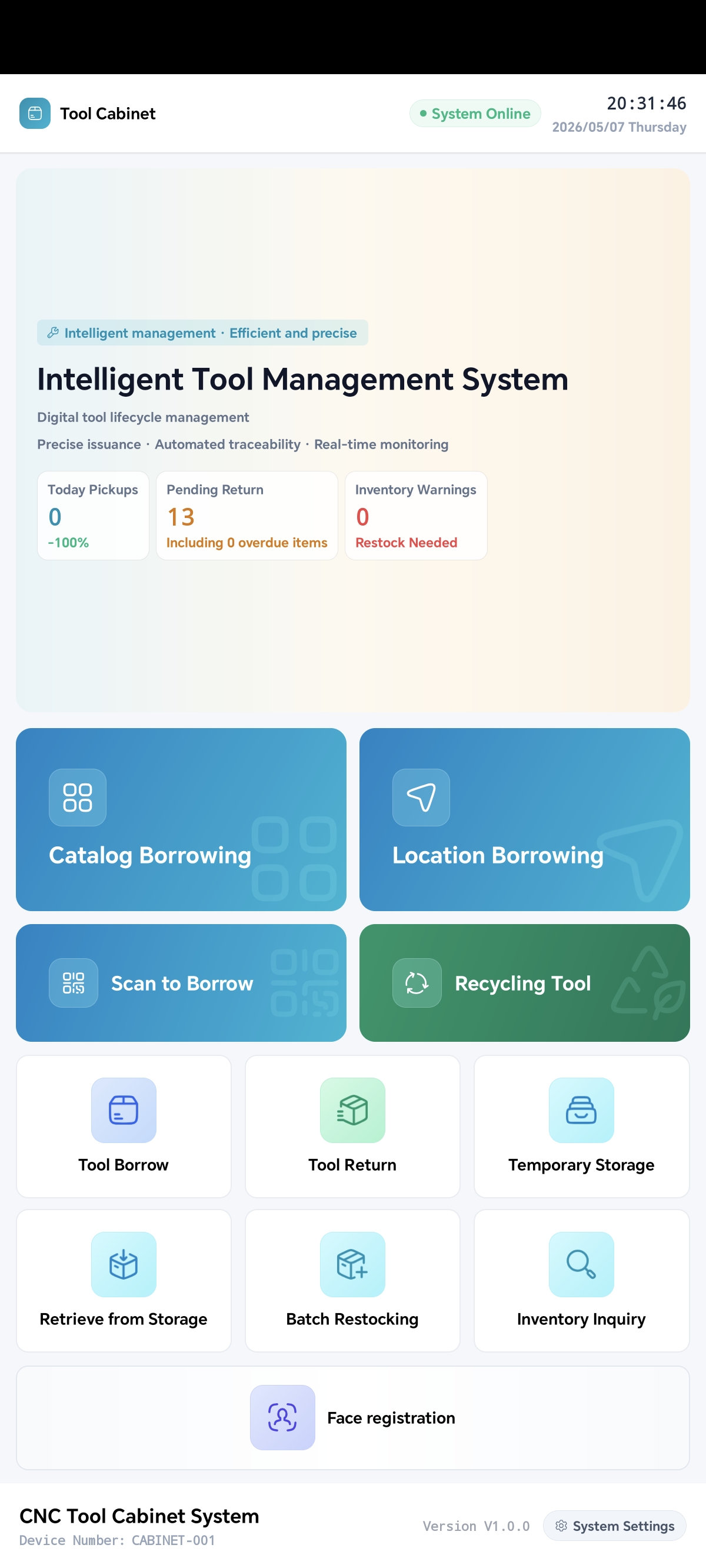 Smart Cabinet Interface